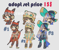 (2\3 OPEN) HUMANOID ADOPT SET PRICE