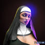 Ebony Nun Portrait