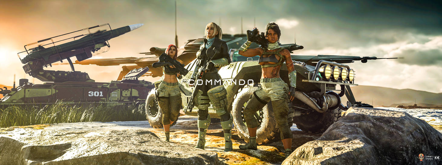 Twisted Commando Commando by Tzompantli3D on DeviantArt