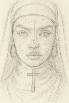 Tattooed Nun Work in progress