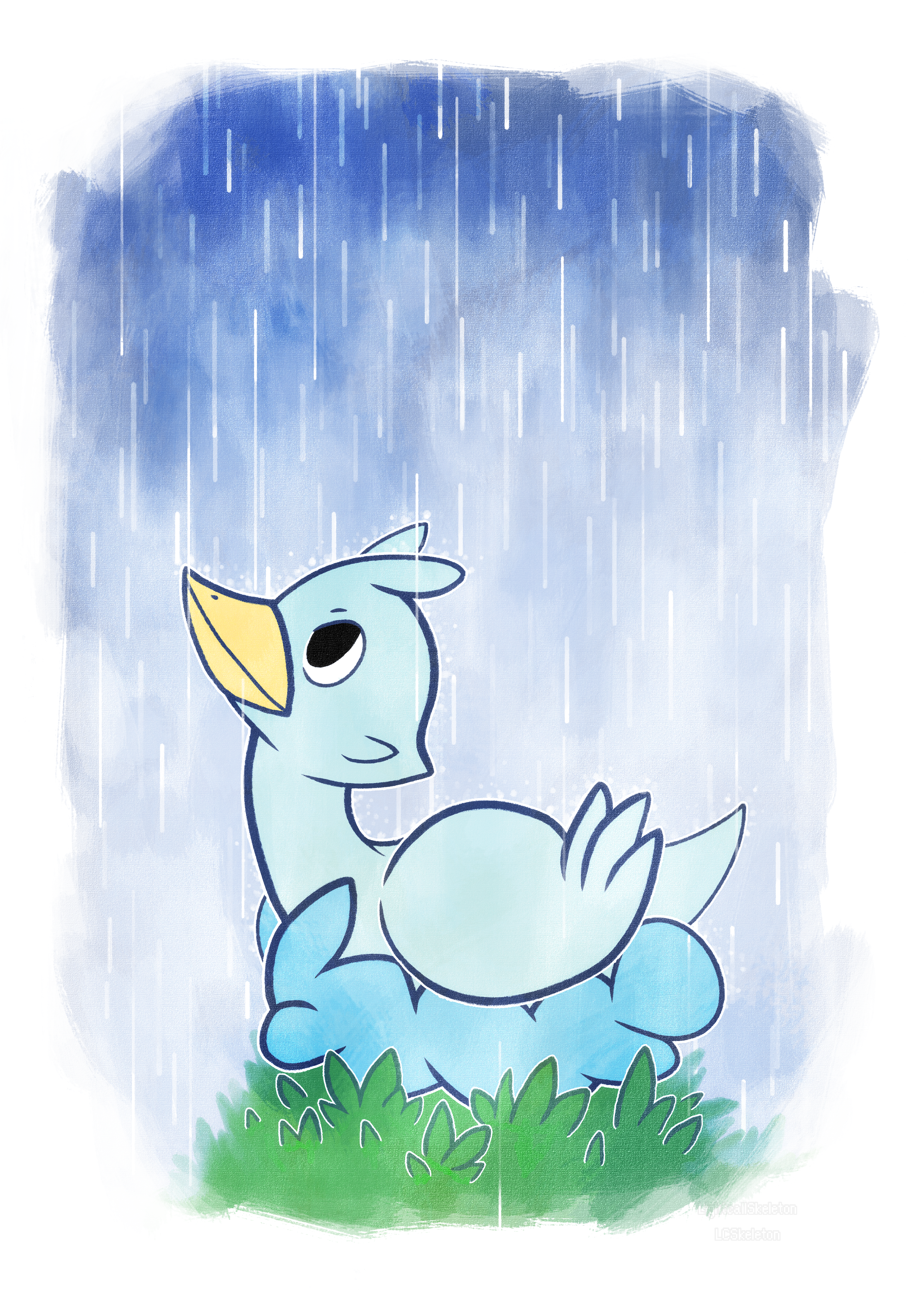 Rainy little ducklett