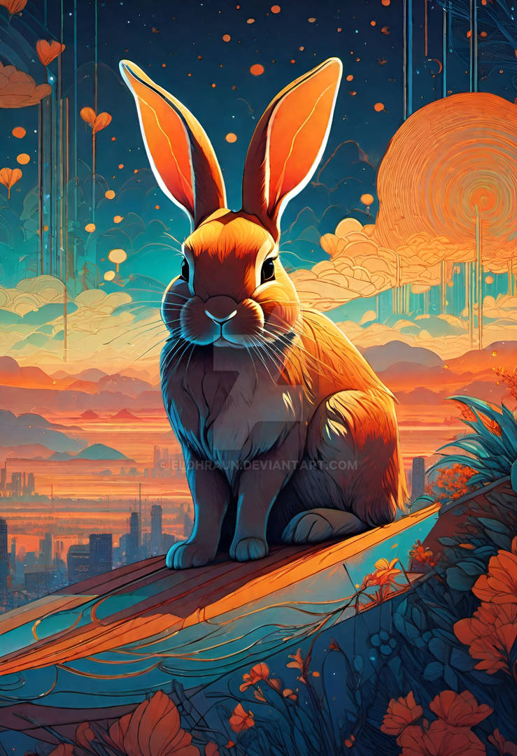 Colourful Bunny by eldhraun on DeviantArt
