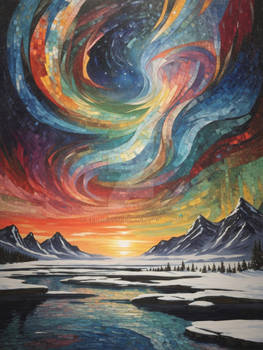 Mosaic Aurora Borealis