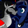 King Sombra and Princess Luna Kiss