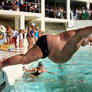 Hanging pool side