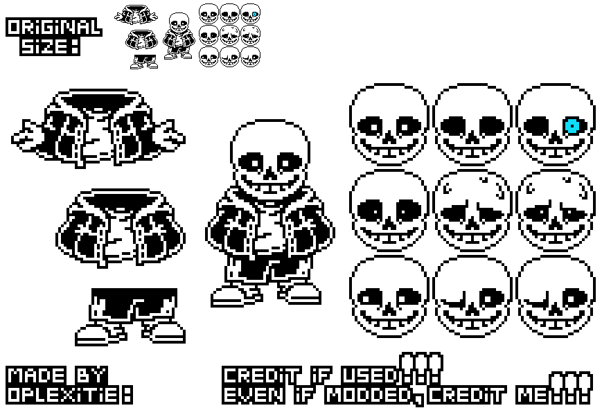 Undertale sans battle sprite V7 by guardianofskeleto on DeviantArt