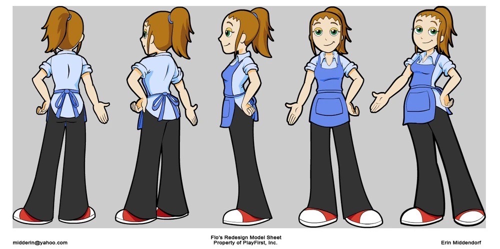 Flo Allen Model Flo model sheet 2 by AminRoadxAngel on DeviantArt