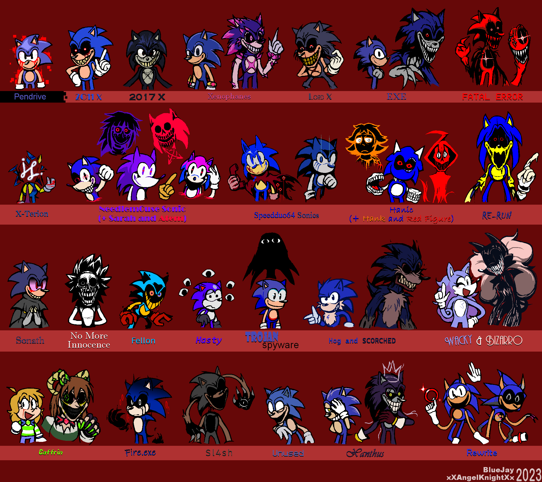 some sonic.exe sprites by JustGian012 on DeviantArt