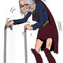 Elderly Kara Danvers as Supergirl (Colored)