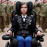 Young, Quadriplegic, Female Solider (AI Image)