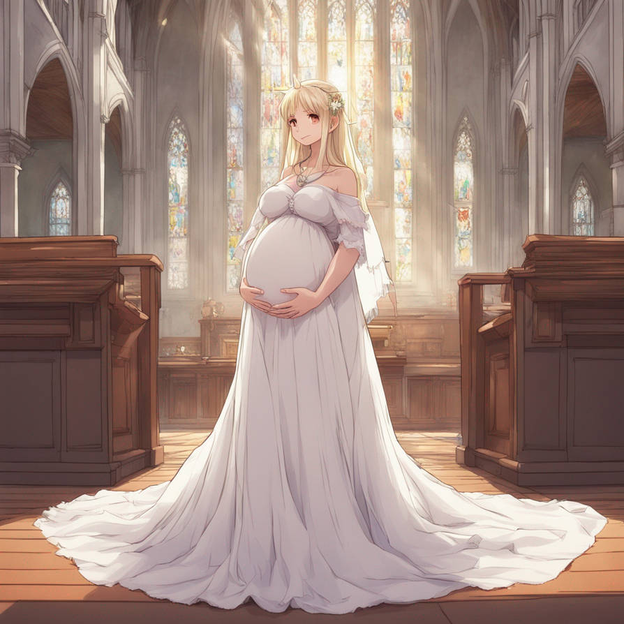 Pregnant anime girl #8