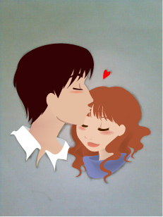 Forehead kiss by megumi00 on DeviantArt Forehead kiss by megumi00 on DeviantArt
