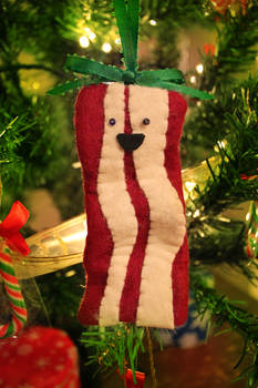 Bacon Christmas Ornament