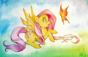 Fluttershy Painting