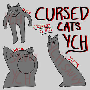  || CURSED CATS YCH || (OPEN, UNLIMITED SLOTS)