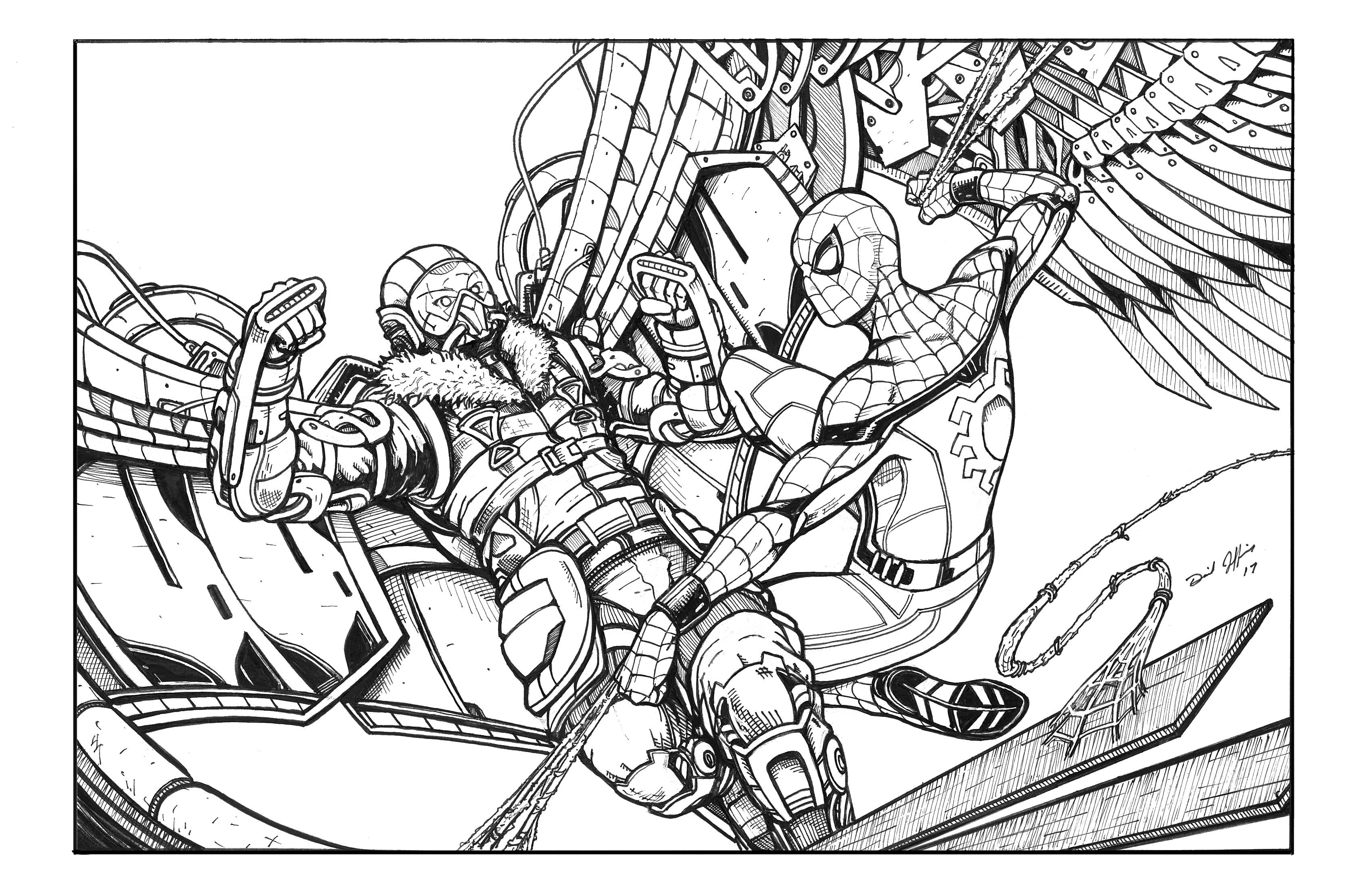 10 Exciting Spider-Man vs. Rhino Coloring Pages for Unleashing Your Inner Superhero