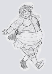 Chubby Girl Doodle