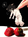 Death Note - L + the evil hand by LoveSoup