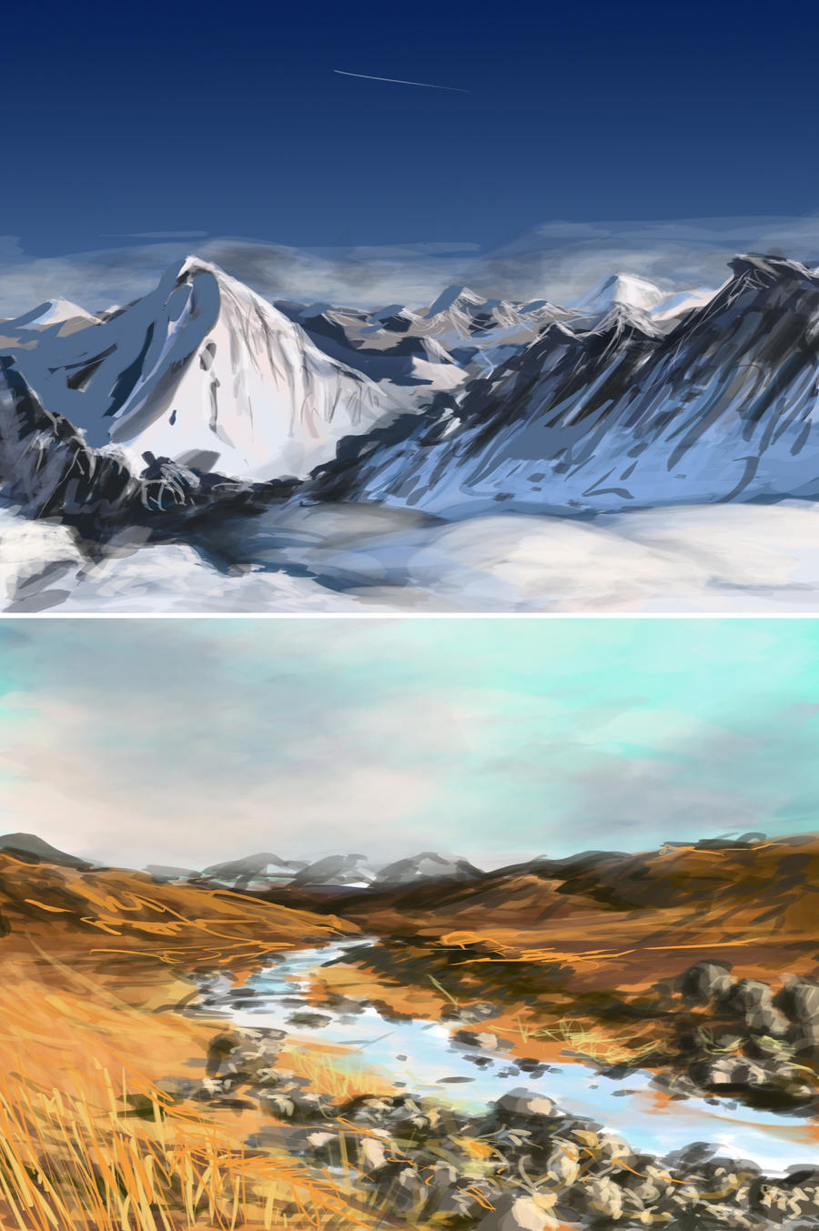 20 minute landscape studies