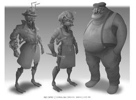 SteamBug Noir - Character Renders