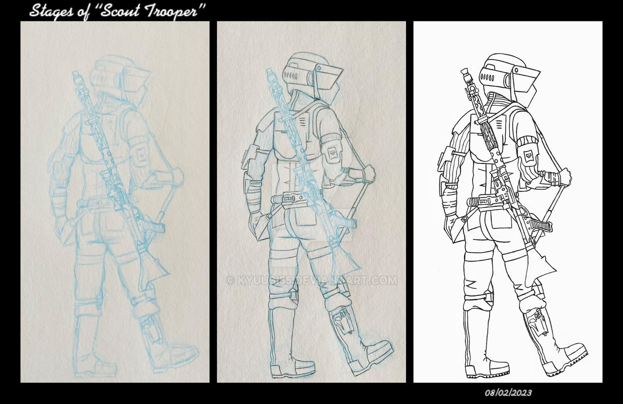 Stages of Scout Trooper by Kyuubi55 on DeviantArt