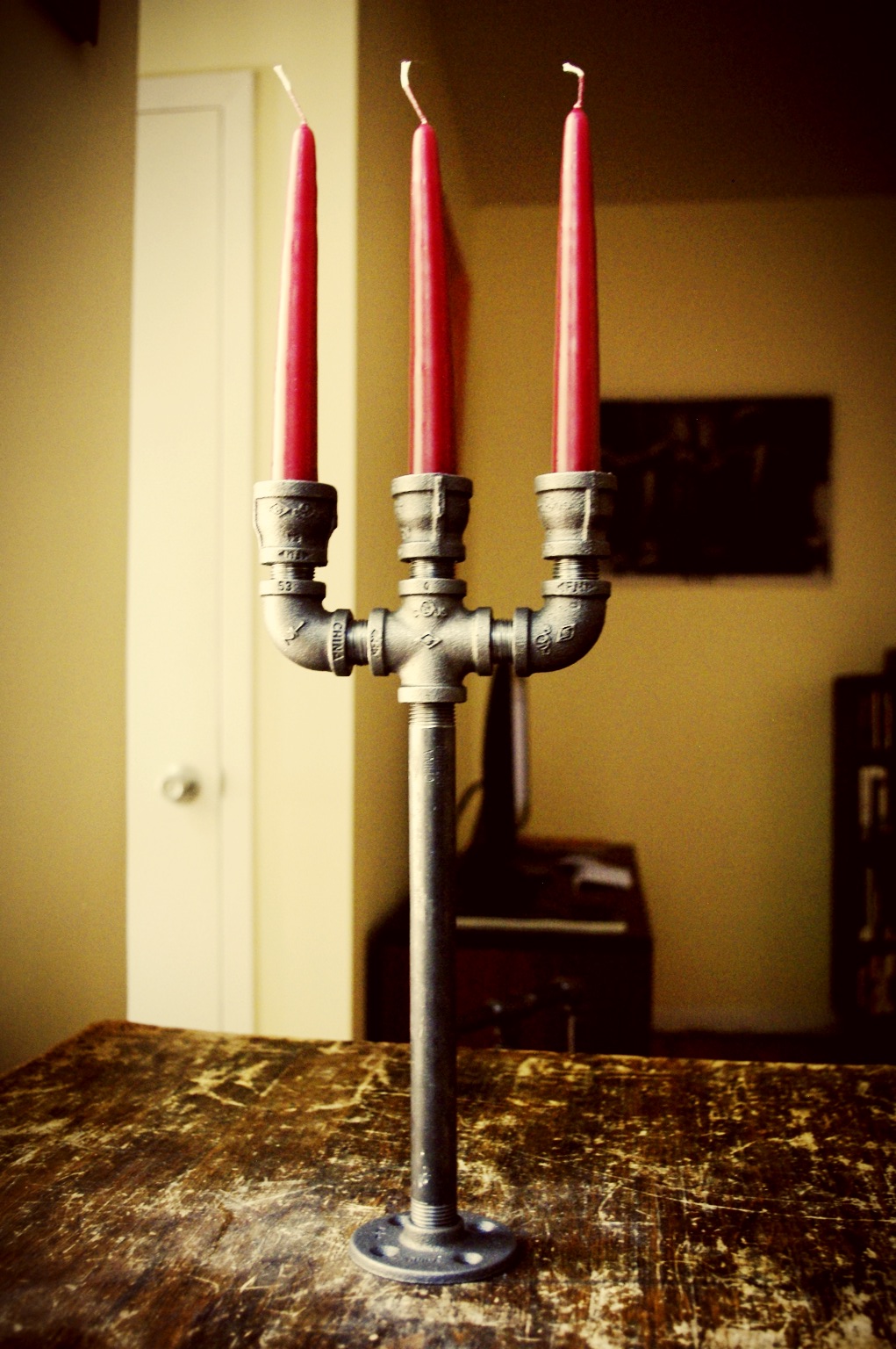 Industrial candelabra: 'Lumina'