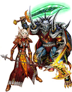 World of Warcraft - Blood Elf Paladin + Forsaken