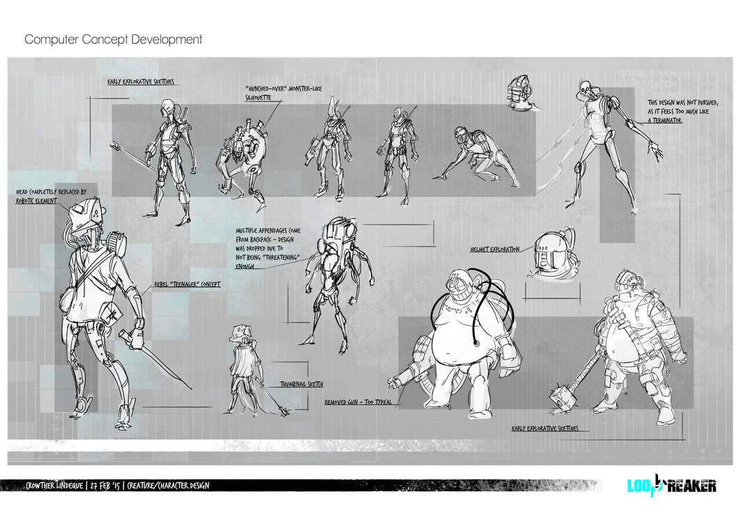 Cyborg Development Sheet by CrowtherLindeque on DeviantArt