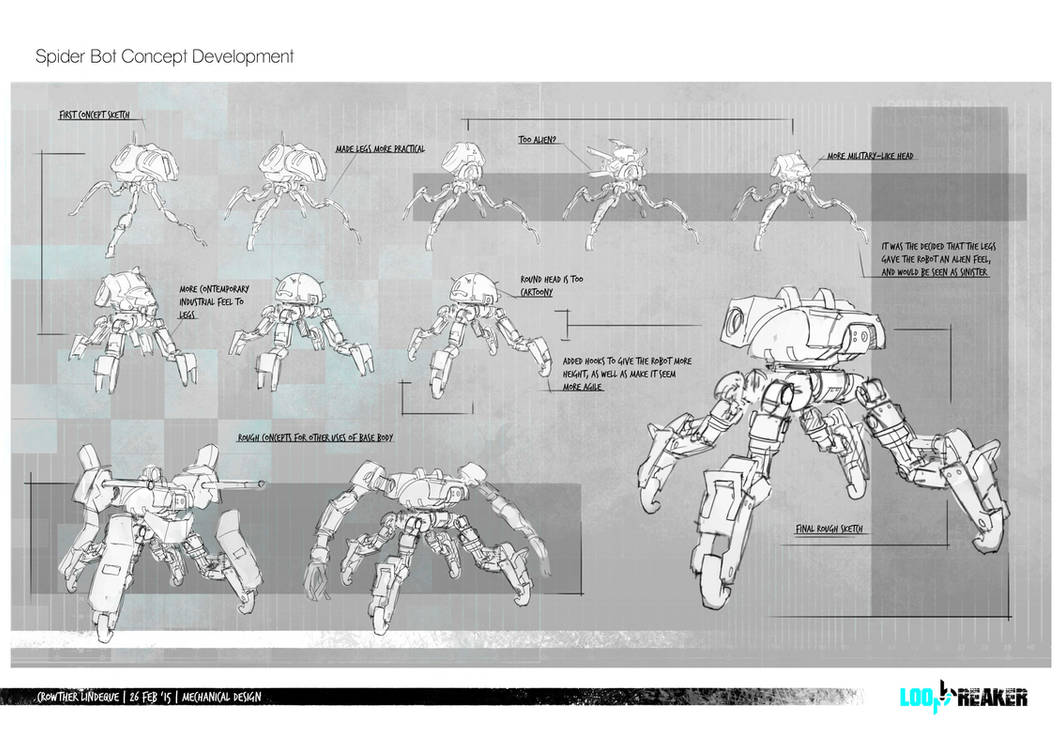 Spider Bot Base Spider Bot Development by CrowtherLindeque on DeviantArt