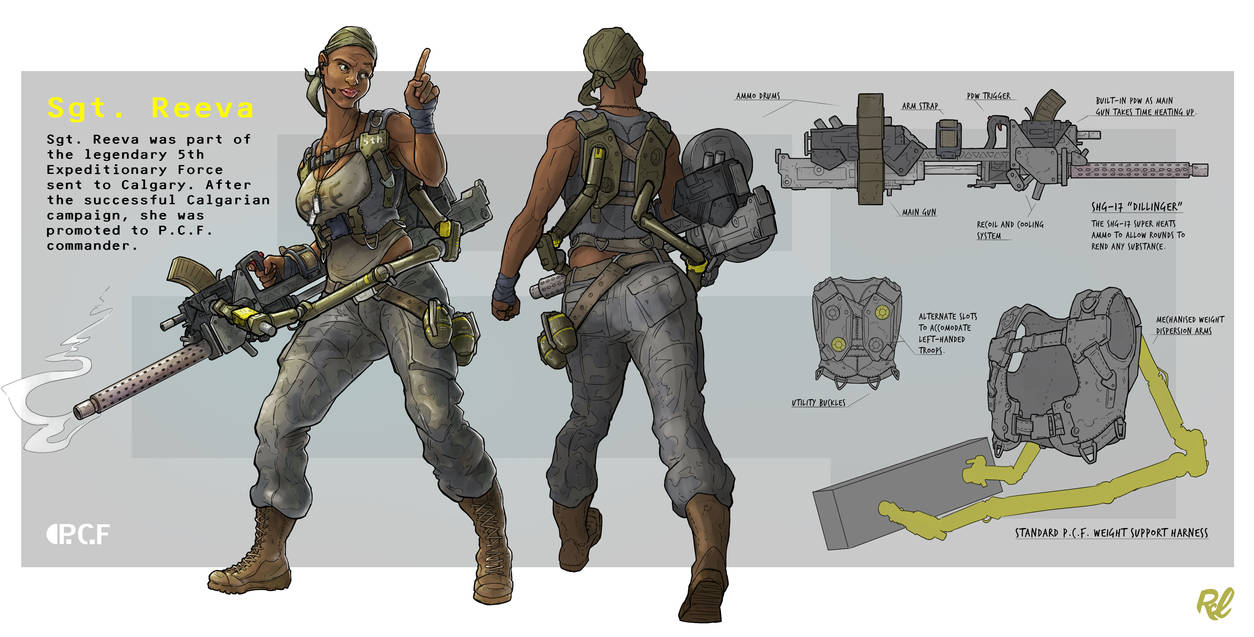 Sgt. Reeva - Character Concept by CrowtherLindeque on DeviantArt