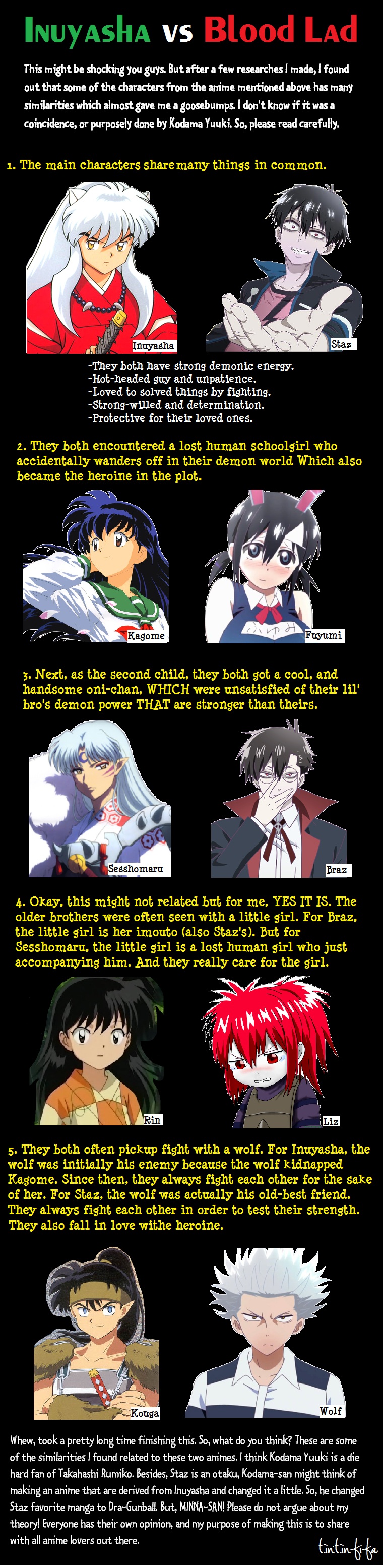 Inuyasha VS Blood Lad-that you didn't noticed!