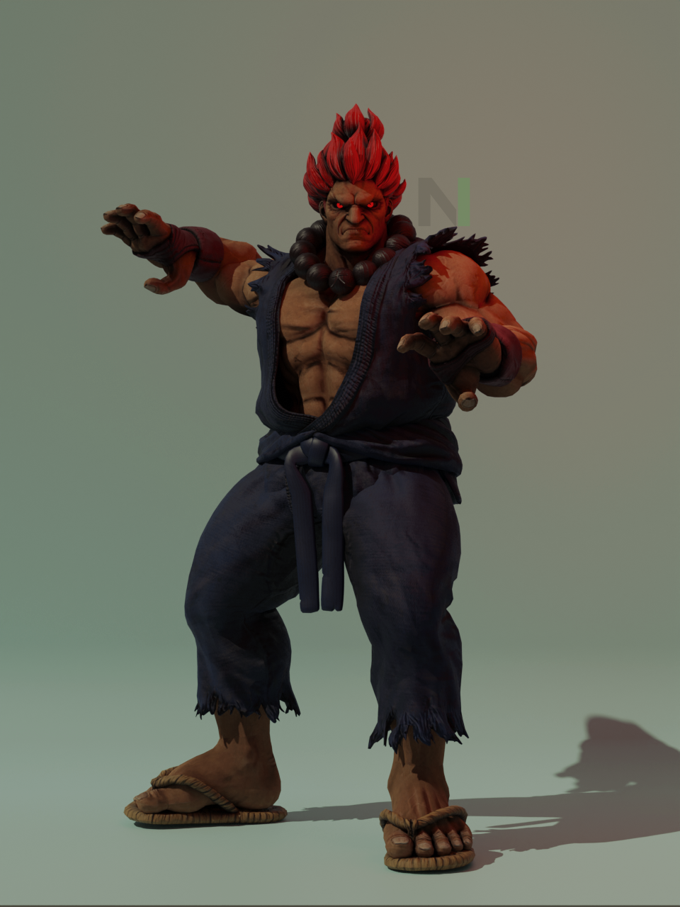 Akuma Redraw (Street Fighter Alpha: The Animation) by Babushkakoi on  Newgrounds