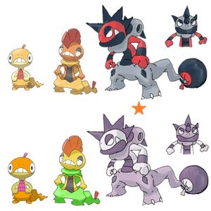 Scraggy Evolution