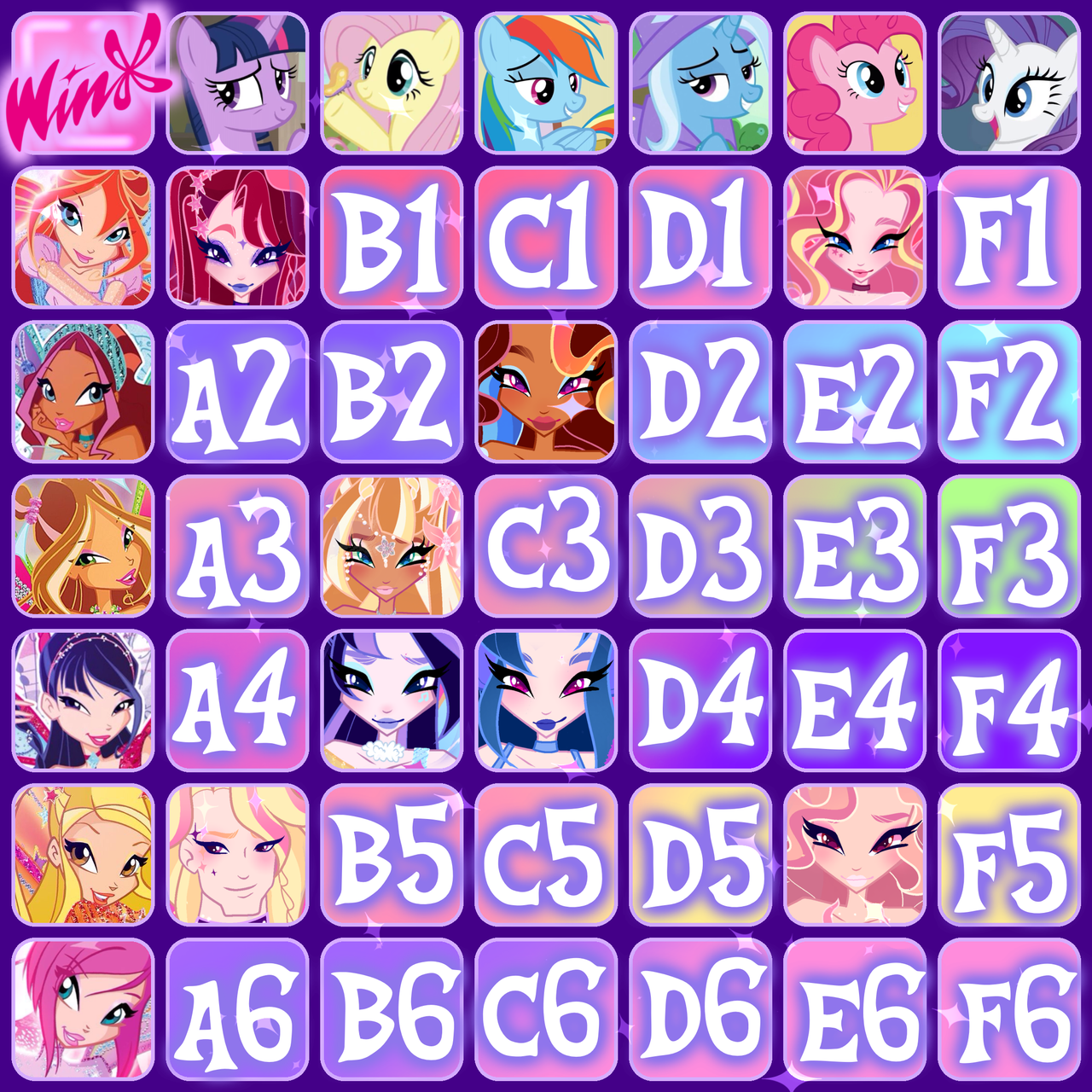 WINX X MLP Grid | OPEN 28/42)