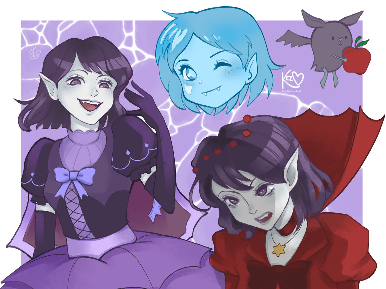 Mace Line Marceline Adventure Time Fionna and Cake by Kezochan on DeviantArt