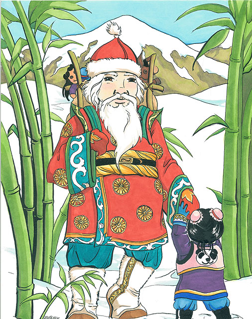 Oriental Santa Claus