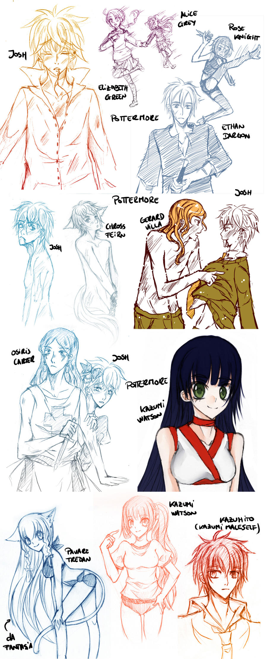 Tumblr ask my OC's Dump V