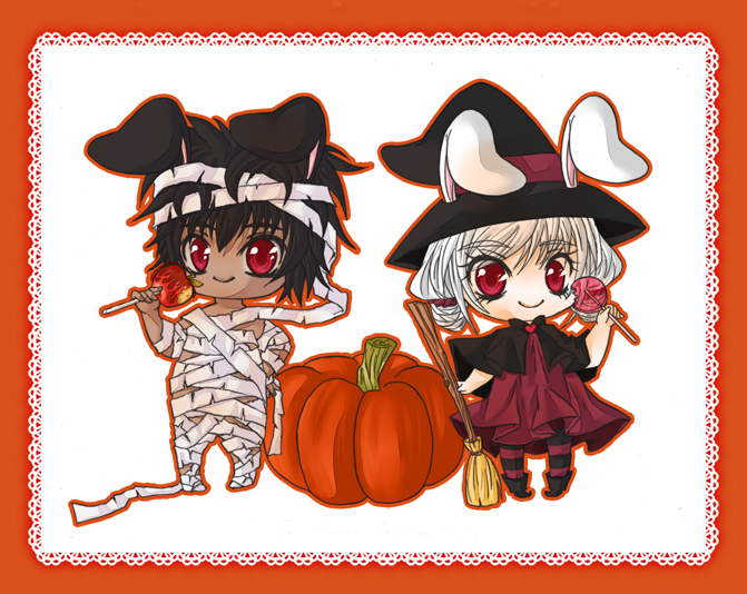 GetsuKoko - Halloween chibis
