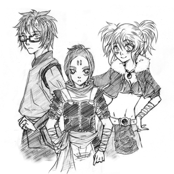 Shinto Fan-sketch