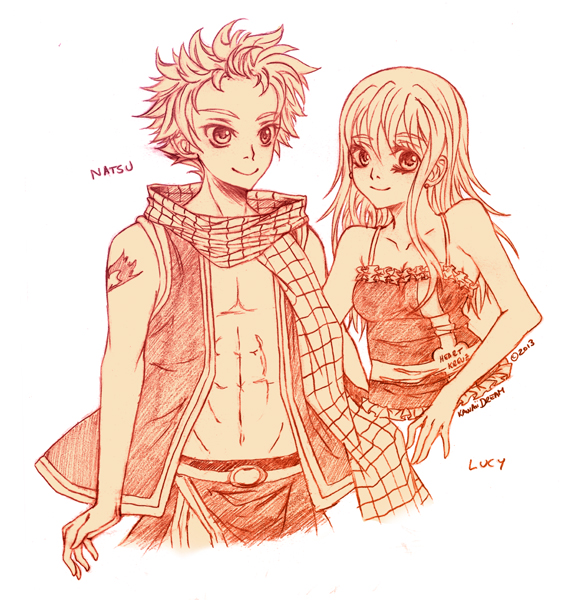 FairyTail - Natsu+Lucy - Sketch