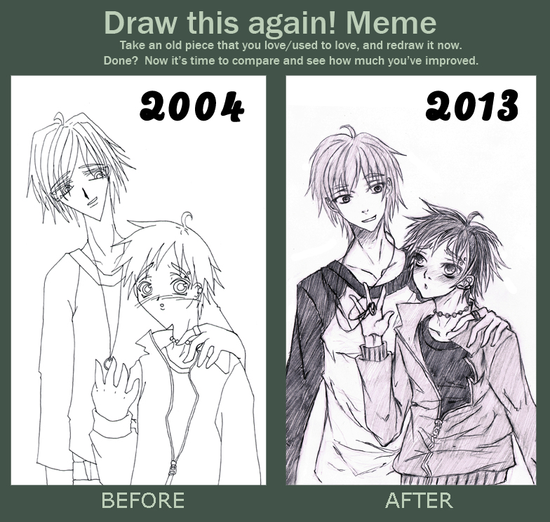 Draw This Again Meme - 2004 vs 2013