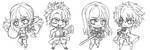 Fairy Tail Chibi Sketches by Kawaii-Dream