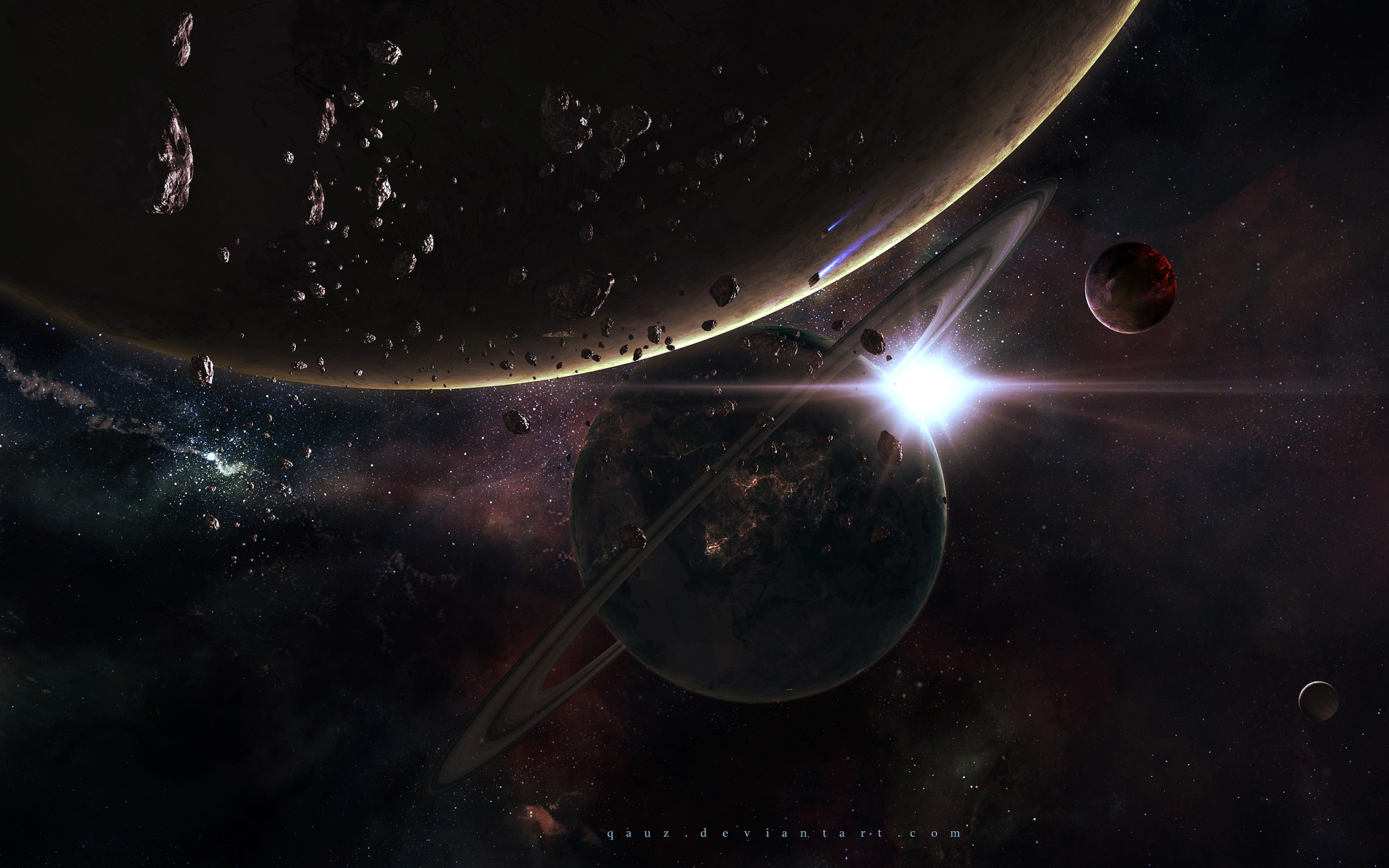Shining Star Vs Darkness by QAuZ