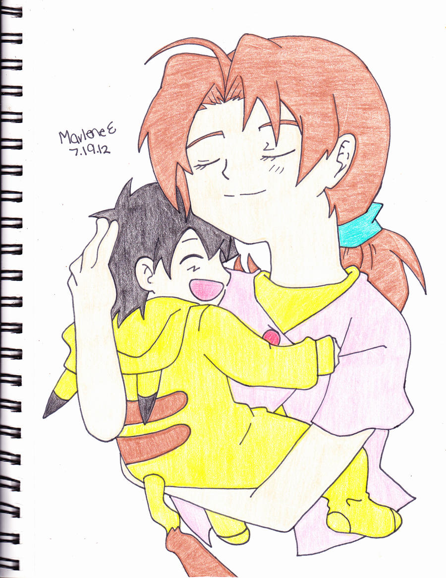 Delia And Baby Ash By Yami The Orca On DeviantArt delia-and-baby-ash-by-yami-the-orca-on-deviantart