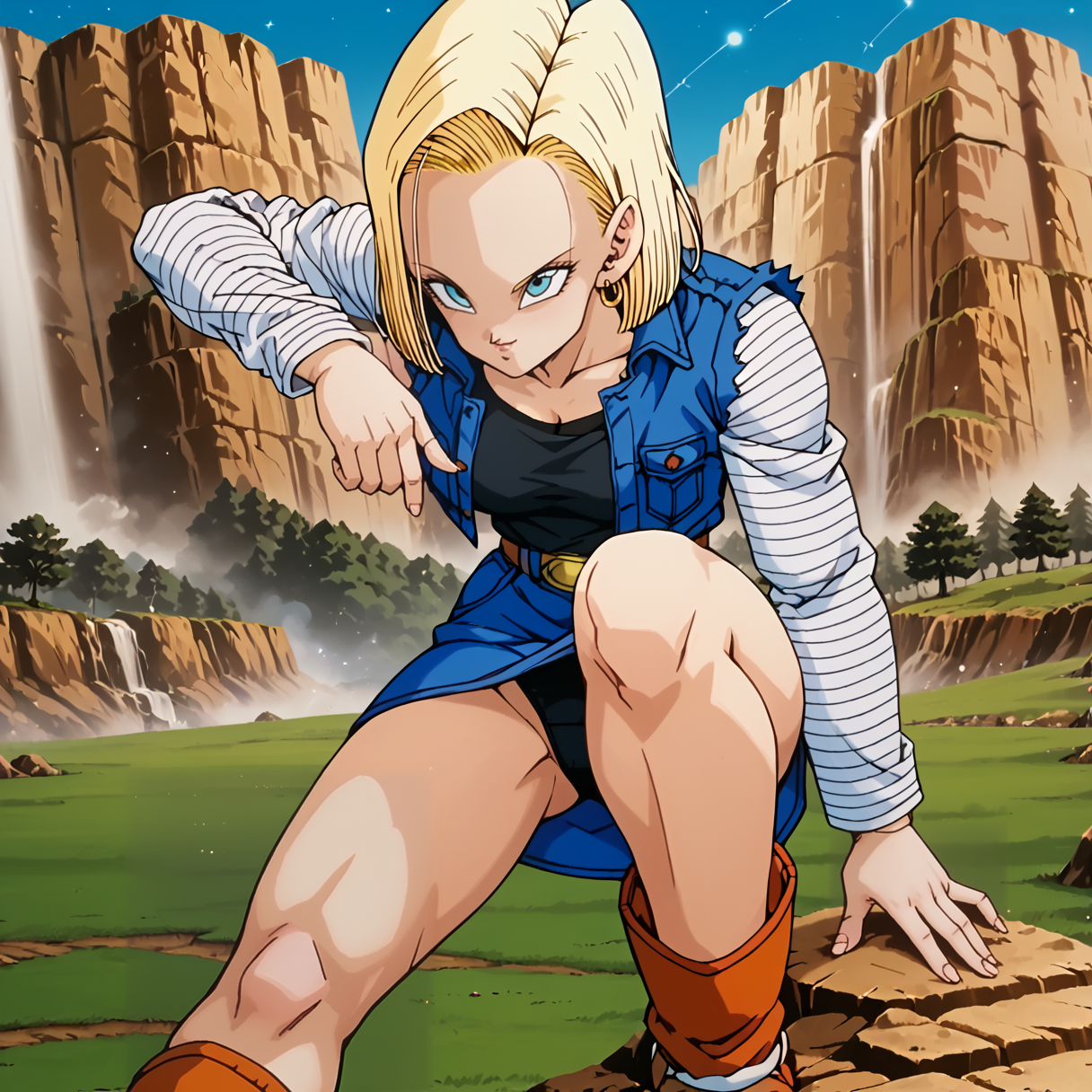 Android 18 Walk In Android 18 in battle by HashtagGates on DeviantArt