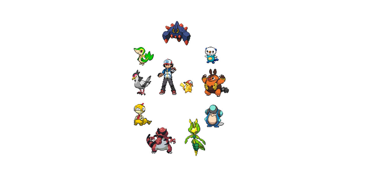Ash Unova Team by ajinsword on DeviantArt