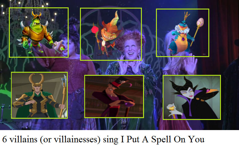 6 villains sing I Put A Spell On You meme 2 by MrDimensionIncognito on ...