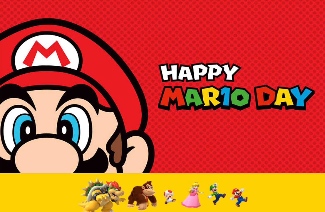 Mario day. День Марио (mar10 Day). Хэппи Марио дей. Компаньон Марио.