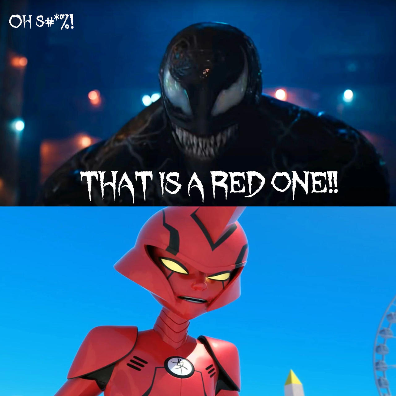 Venom scared by Ikari Gozen by MrDimensionIncognito on DeviantArt