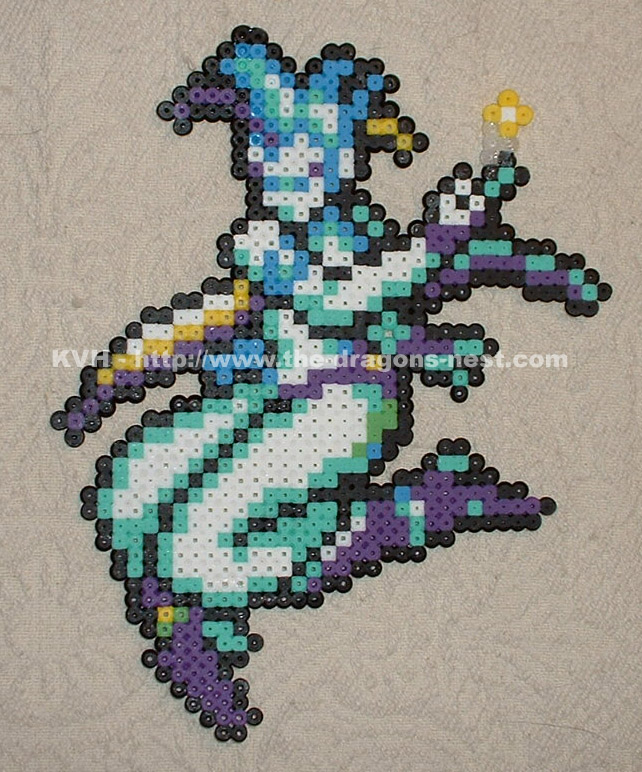 Perler Bead FFIV Shiva Summon